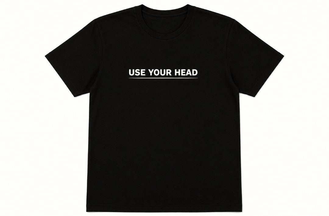 use Your Head Tee - Black