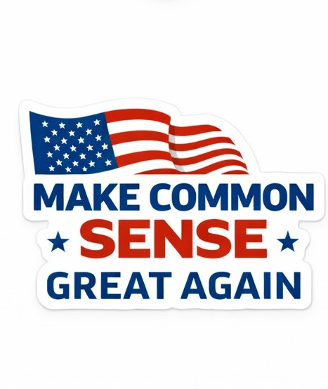 Make Common Sense Great Again Sticker