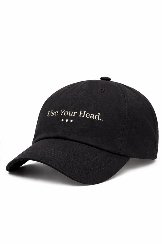 Use Your Head Hat (Black)
